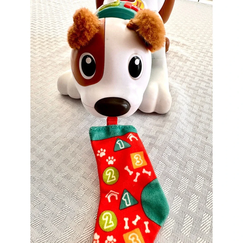 Fisher-Price‎ 1-2-3 Crawl with Me Puppy Smart Stages Learning Toy White Brown